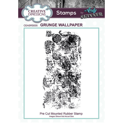 Creative Expressions - Unmounted Rubber Stamps - Grunge Wallpaper