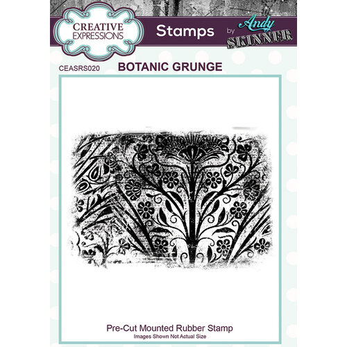 Creative Expressions - Unmounted Rubber Stamps - Botanic Grunge