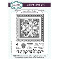 Creative Expressions - Tea Bag Folding Collection - Christmas - Clear Photopolymer Stamps - Winter Wonderland