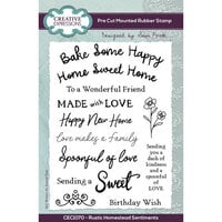 image of Creative Expressions - Rustic Homestead Collection - Clear Photopolymer Stamps - Sentiments