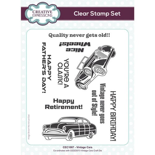 Creative Expressions - Clear Photopolymer Stamps - Vintage Cars