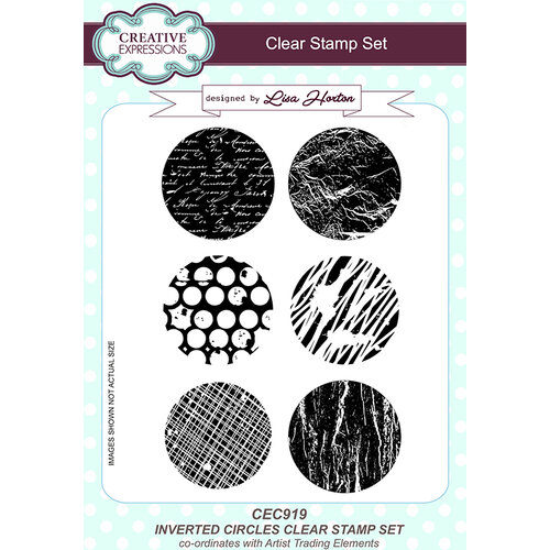 Creative Expressions - Artist Trading - Clear Acrylic Stamps - A5 - Inverted Circle