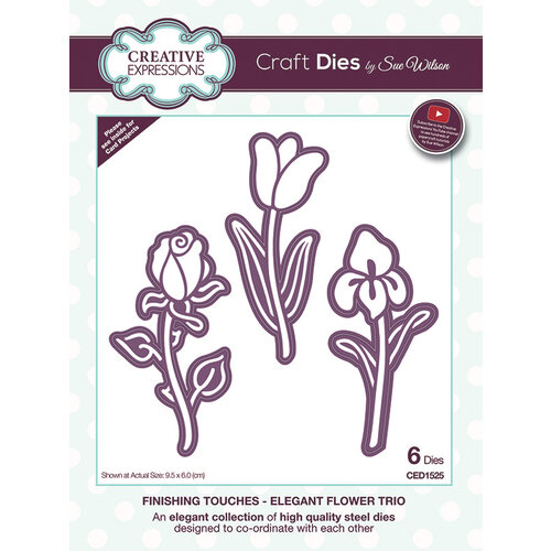 Creative Expressions - Craft Dies - Elegant Flower Trio