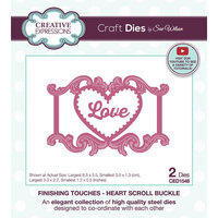 Creative Expressions - Craft Dies - Finishing Touches - Heart Scroll Buckle