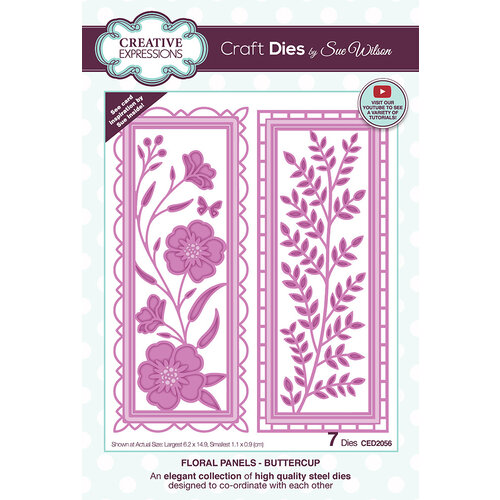 Creative Expressions - Craft Dies - Floral Panels - Buttercup