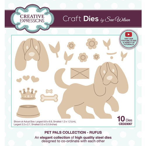Creative Expressions - Pet Pals Collection - Craft Dies - Rufus
