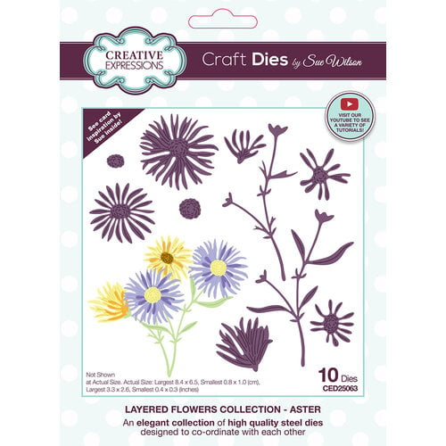 Creative Expressions - Layered Flowers Collection - Craft Dies - Aster