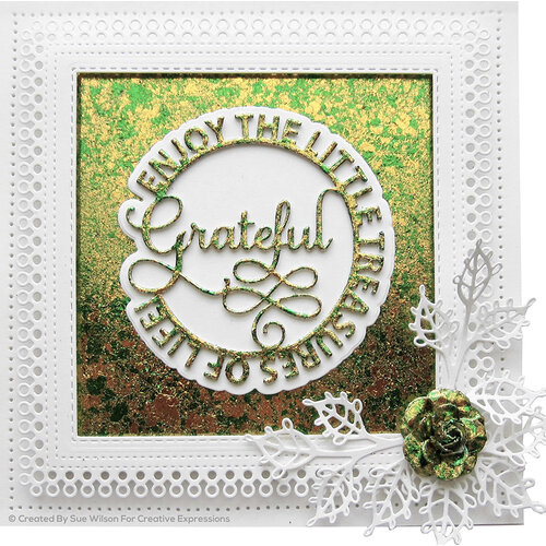 Creative Expressions - Circle Sayings Collection - Craft Die - Grateful