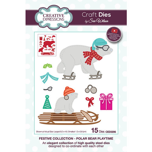 Creative Expressions - Festive Collection - Christmas - Craft Die - Polar Bear