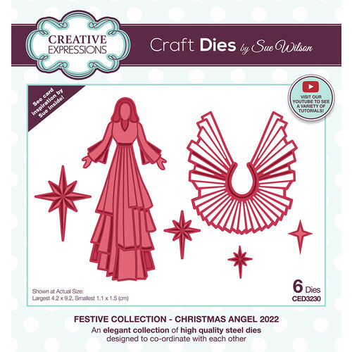 Creative Expressions - Festive Collection - Craft Dies - Christmas Angel