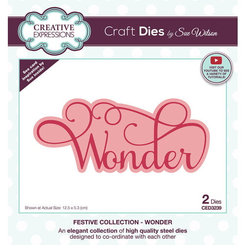 Creative Expressions - Festive Collection - Christmas - Craft Dies - Wonder