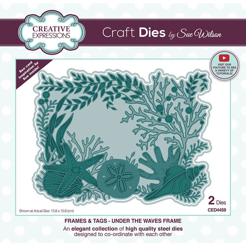 Creative Expressions - Craft Dies - Frames and Tags - Under The Waves