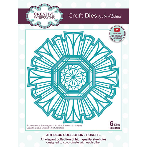 Creative Expressions - Art Deco Collection - Craft Dies - Rosette