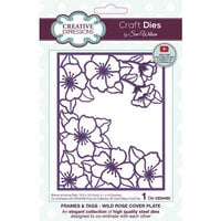 Creative Expressions - Frames And Tags Collection - Craft Dies - Wild Rose Cover Plate