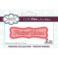 Creative Expressions - Pierced Collection - Christmas - Craft Dies - Festive Wishes