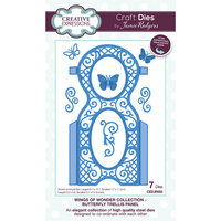 Creative Expressions - Wings Of Wonder Collection - Craft Dies - Butterfly Trellis Panel
