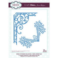 Creative Expressions - Wings Of Wonder Collection - Craft Dies - Swirl Corner Duo