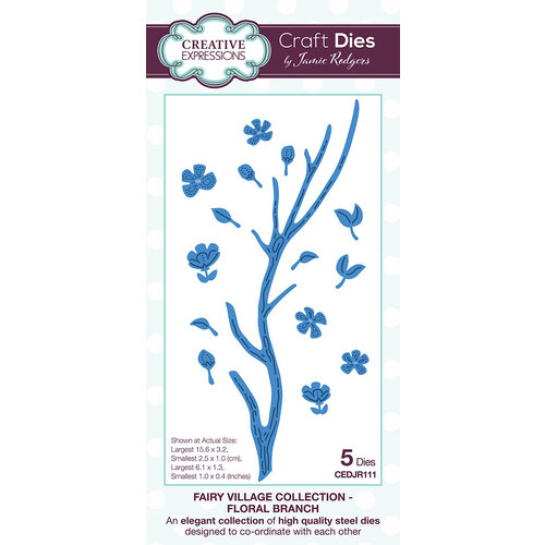 Creative Expressions - Fairy Village Collection - Craft Dies - Floral Branch