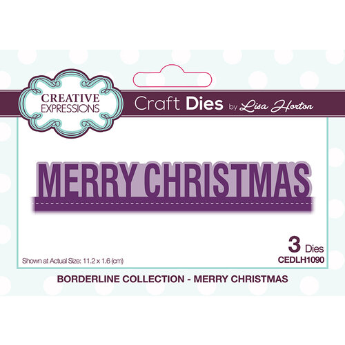 Creative Expressions - Borderline Collection - Dies - Merry Christmas
