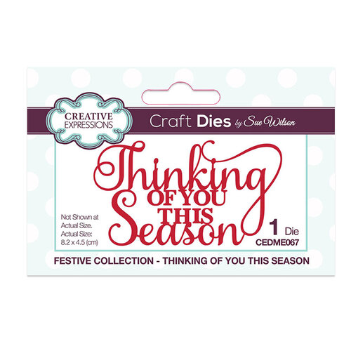 Creative Expressions - Christmas - Craft Die - Festive Mini Expressions - Thinking Of You This Season