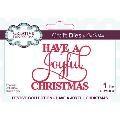 Creative Expressions - Festive Collection - Craft Dies - Mini Expressions - Have A Joyful Christmas