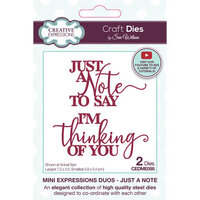 Creative Expressions - Craft Dies - Mini Expressions - Just A Note