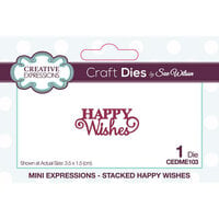 Creative Expressions - Craft Dies - Mini Expressions - Happy Wishes