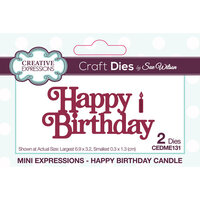 Creative Expressions - Craft Dies - Mini Expressions - Happy Birthday Candles