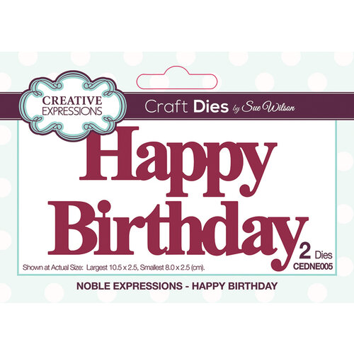 Creative Expressions - Craft Dies - Happy Birthday