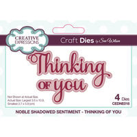 Creative Expressions - Craft Dies - Noble Shadowed Sentiment - Thinking Of You
