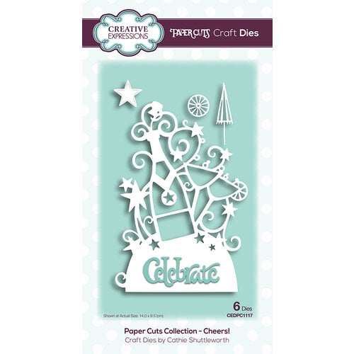 Creative Expressions - Paper Cuts Collection - Craft Die - Cheers
