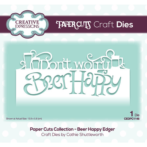 Creative Expressions - Paper Cuts Collection - Craft Dies - Beer Happy Edger