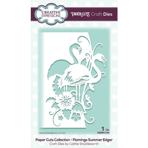 Creative Expressions - Paper Cuts Collection - Craft Dies - Flamingo Summer Edger