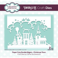 Creative Expressions - Paper Cuts Collection - Craft Dies - Christmas Town Double Edger