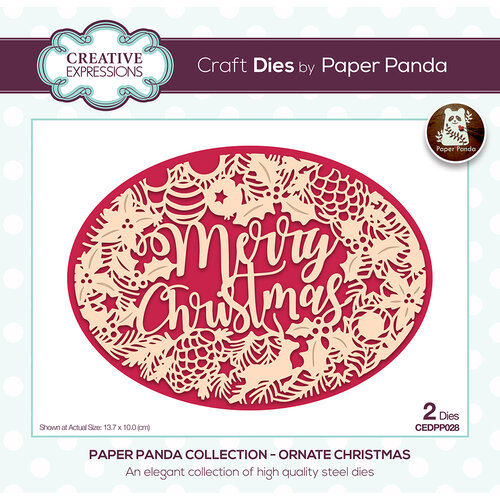 Creative Expressions - Paper Panda Collection - Christmas - Craft Dies - Ornate Christmas