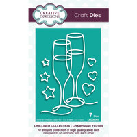 Creative Expressions - One-Liner Collection - Craft Dies - Champagne Flutes