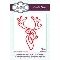 Creative Expressions - One Liner Collection - Christmas - Craft Dies - Stag's Head