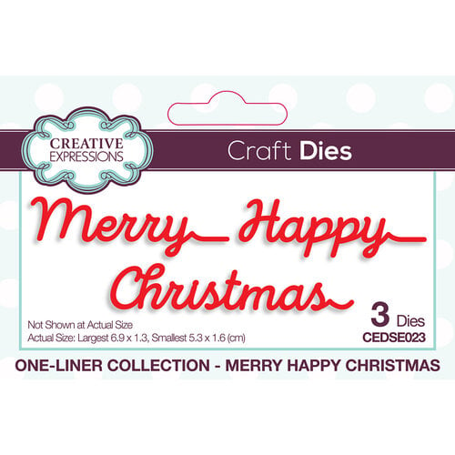 Creative Expressions - One-Liner Collection - Craft Dies - Merry Christmas