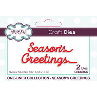 Creative Expressions - One Liner Collection - Christmas - Craft Dies - Season's Greetings