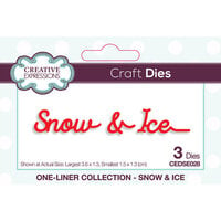 Creative Expressions - One Liner Collection - Christmas - Craft Dies - Snow and Ice