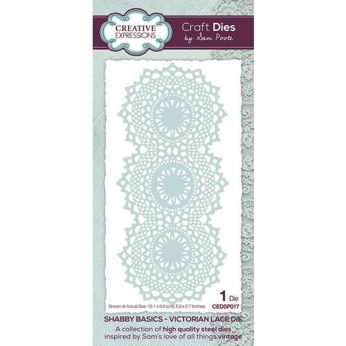 Creative Expressions - Shabby Basics Collection - Craft Dies - Victorian Lace