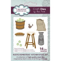 image of Creative Expressions - Rustic Homestead Collection - Craft Dies - Kitchen Stool Set