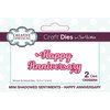 Creative Expressions - Craft Dies - Mini Shadowed Sentiments - Happy Anniversary