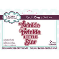 Creative Expressions - Craft Dies - Mini Shadowed Sentiments - Twinkle Twinkle Little Star