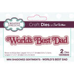 Creative Expressions - Mini Shadowed Sentiments - Craft Dies - World's Best Dad