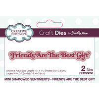 image of Creative Expressions - Mini Shadowed Sentiments Collection - Craft Dies - Friends Are The Best Gift