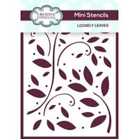 Creative Expressions - Mini Stencils - 4 x 3 - Loosely Leaves