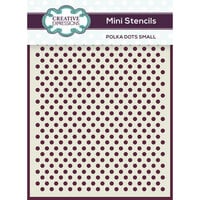 Creative Expressions - Mini Stencils - 4 x 3 - Polka Dots Small
