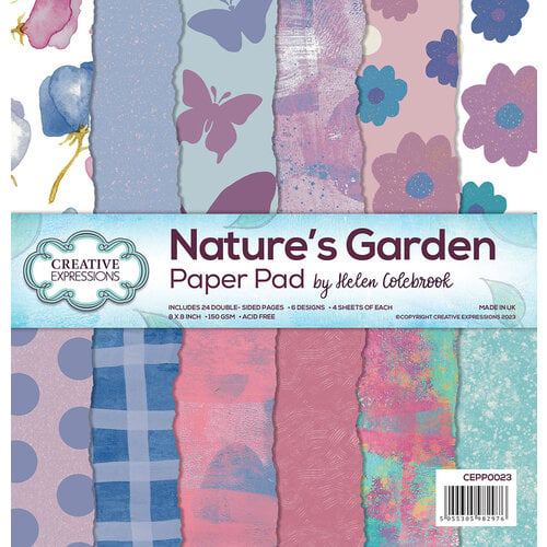 Creative Expressions - 8 x 8 Paper Pad - Nature's Garden