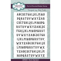 Creative Expressions - Pre-Cut Mounted Rubber Stamps - Rustic Alphabet